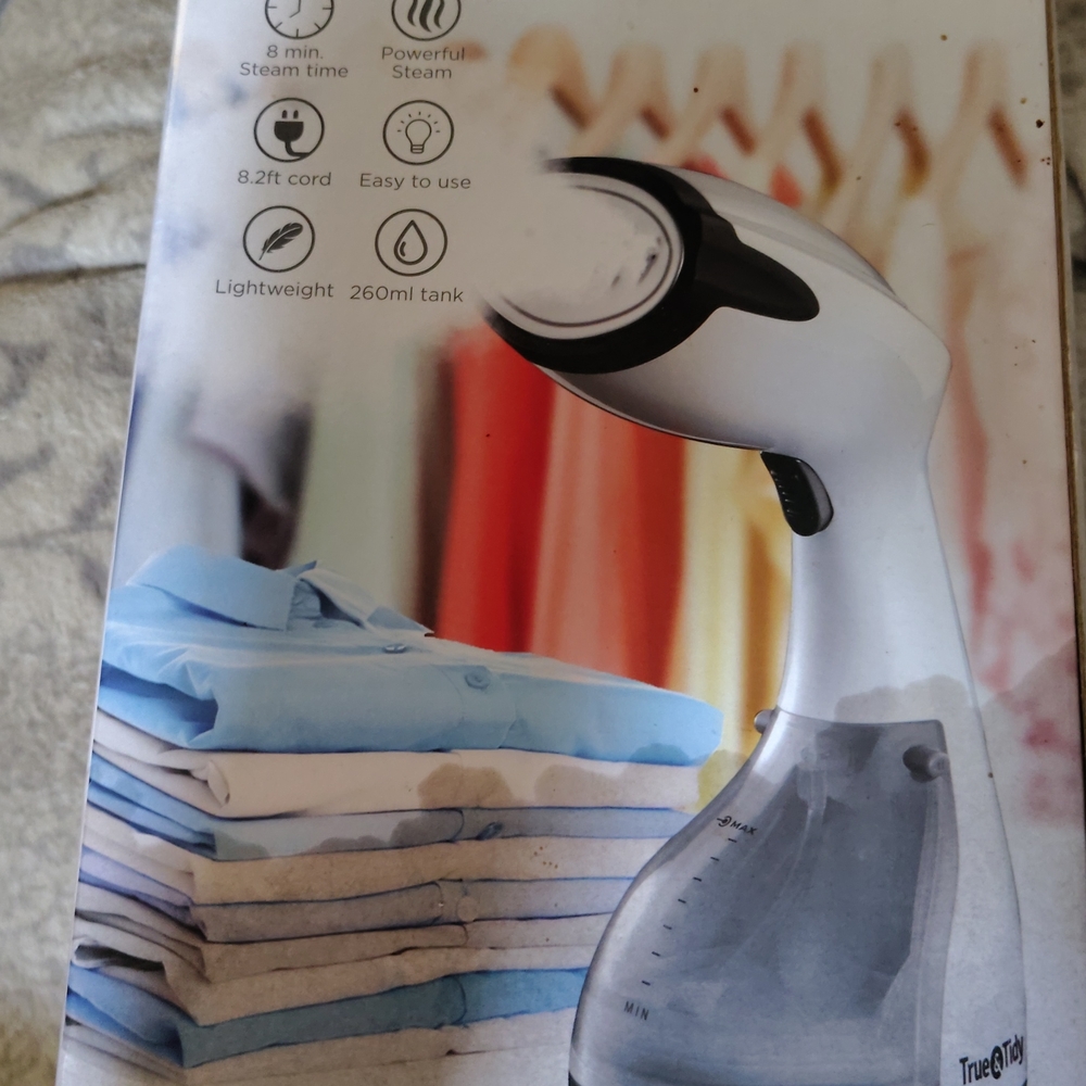 White and Black Garment Steamer